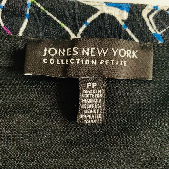 Jones New York Collection Petite Faux Wrap Top - Picture 5 of 8